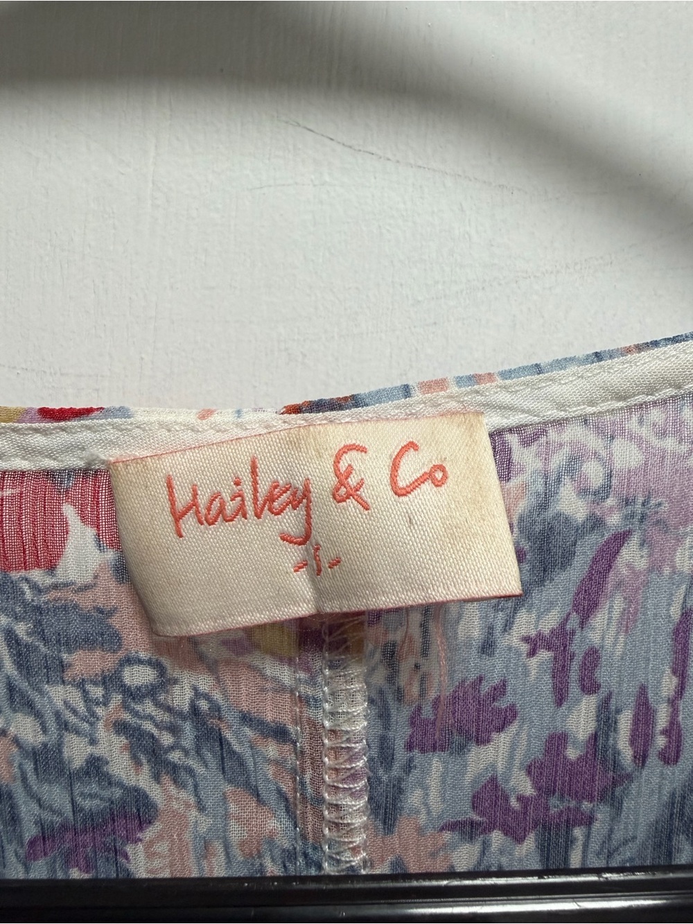 Hailey & Co Balloon Sleeve Multi Floral Lined Oversized Boho Peasant Sz S NWOT - Picture 4 of 10